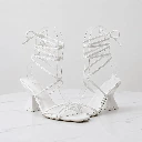 Strappy Lace-Up Heel Sandal [code 15]