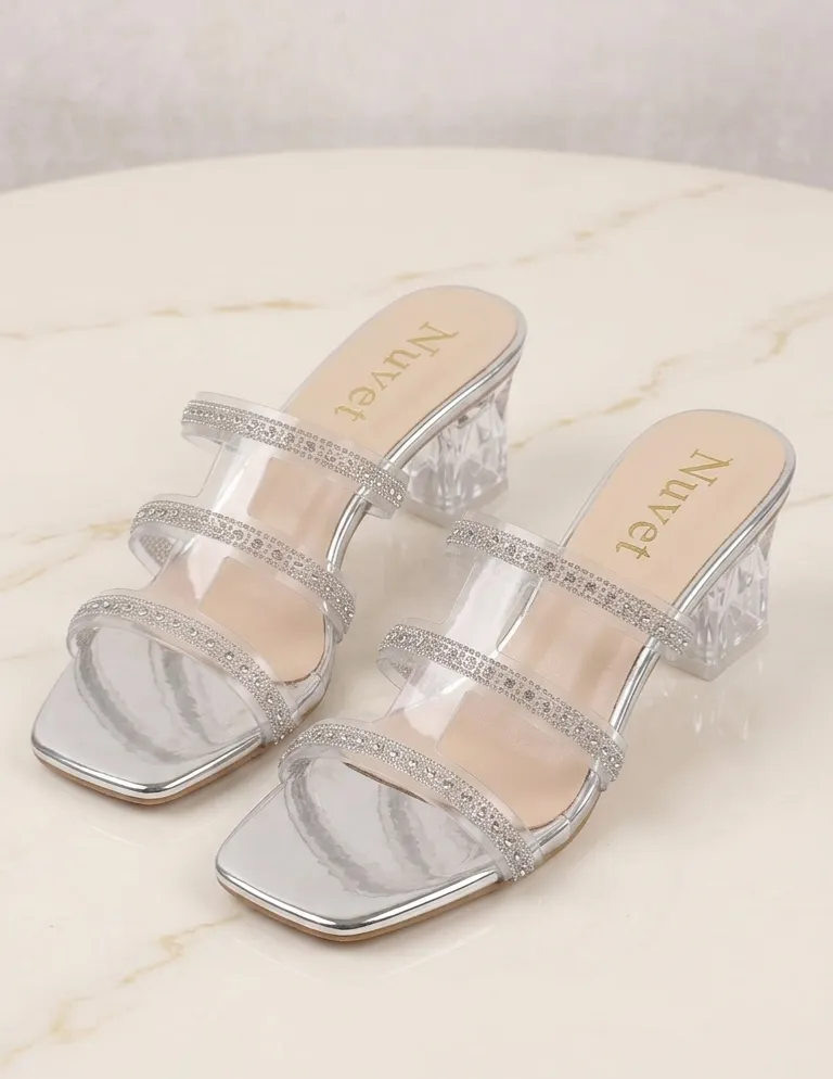 Crystal Mule Heels [code 10]